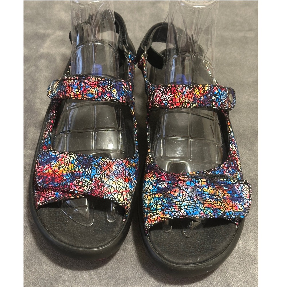 Wolky Jewel Multicolored Mosaic Comfort Walking Sandals Womens Size 41 137 3325 - Picture 2 of 7